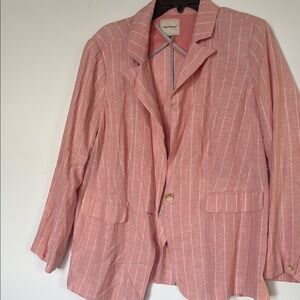 COURT & ROWE Pink Striped Blazer